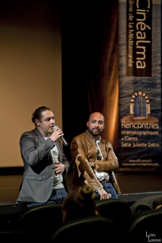 Débat autour du film Hayat avec Raouf Sebbahi le réalisateur et Mohammed Kaghat, le producteur.