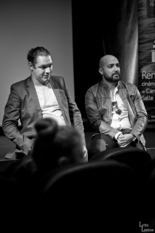 Débat autour du film Hayat avec Raouf Sebbahi le réalisateur, Mohammed Kaghat, le producteur.