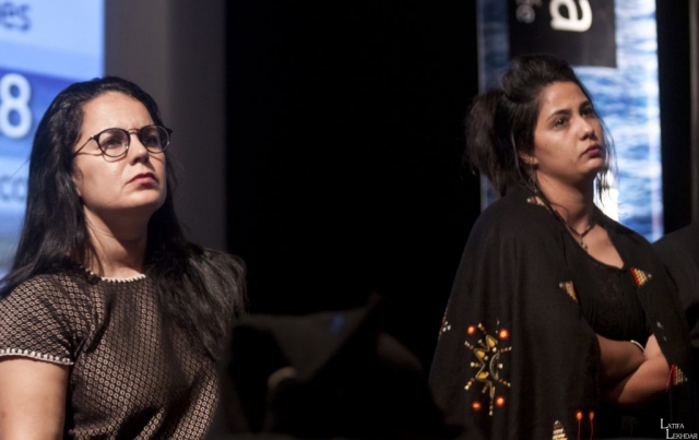 Yasmine Chouikh, réalisatrice du film "Jusqu'à la fin des temps" et Leila Tilmatine actrice du film "Madame Courage" de Merzak Allouache
