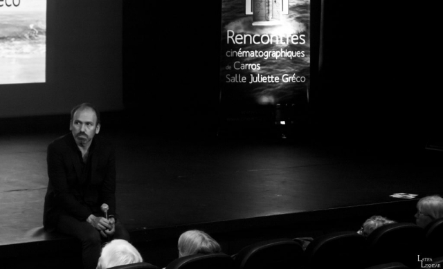 Stefano Savona réalisateur du film "Samouni Road" lors du débat avec le public