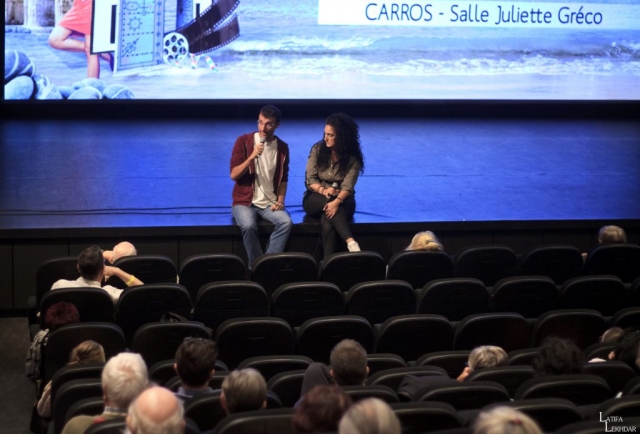 David Macian, réalisateur du film "La mano invisible" et Laura Scibetta.