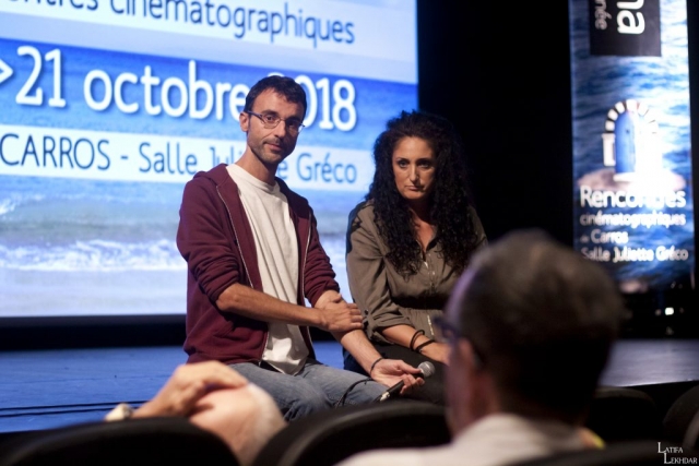 David Macian, réalisateur du film "La mano invisible" et Laura Scibetta.
