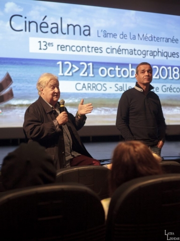 Nidhal Chatta, réalisateur du film "Mustafa Z" en compagnie du producteur et acteur Férid Memmich