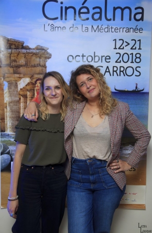 Lisa Verhaverbeke, productrice du film "Sofia" et Meryem Benm'Barek réalisatrice du film "Sofia"