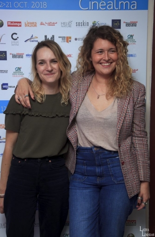 Lisa Verhaverbeke, productrice du film "Sofia" et Meryem Benm'Barek réalisatrice du film "Sofia"